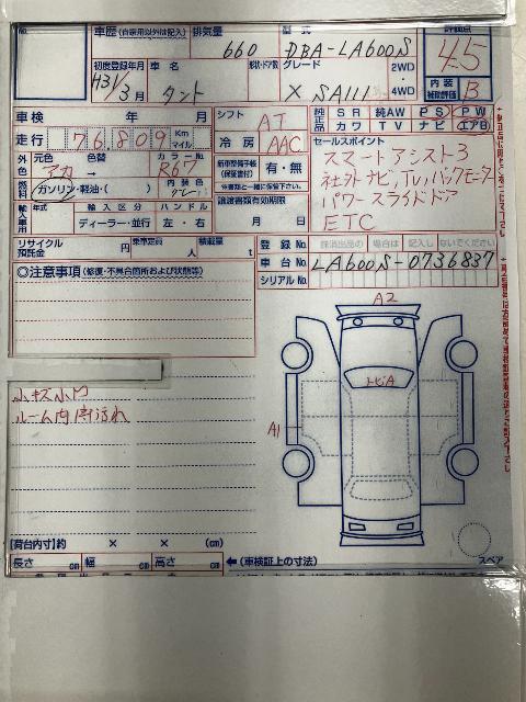 ダイハツ タント X SA3
