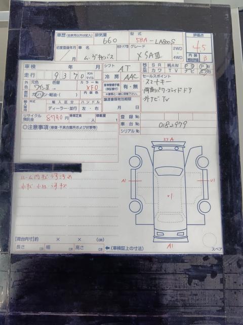 ダイハツ ムーヴキャンバス X “SAⅢ”