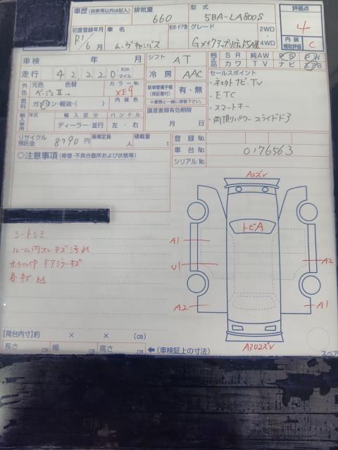 ダイハツ ムーヴキャンバス G ブラックアクセント VS SA3