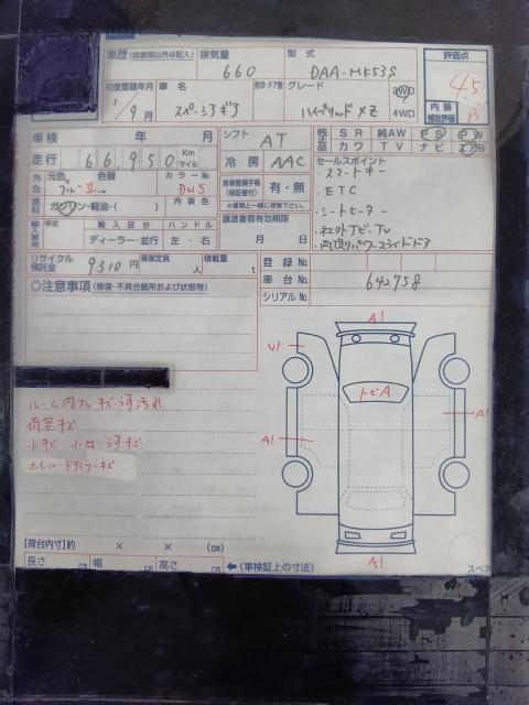 スズキ スペーシアギア ハイブリッド XZ